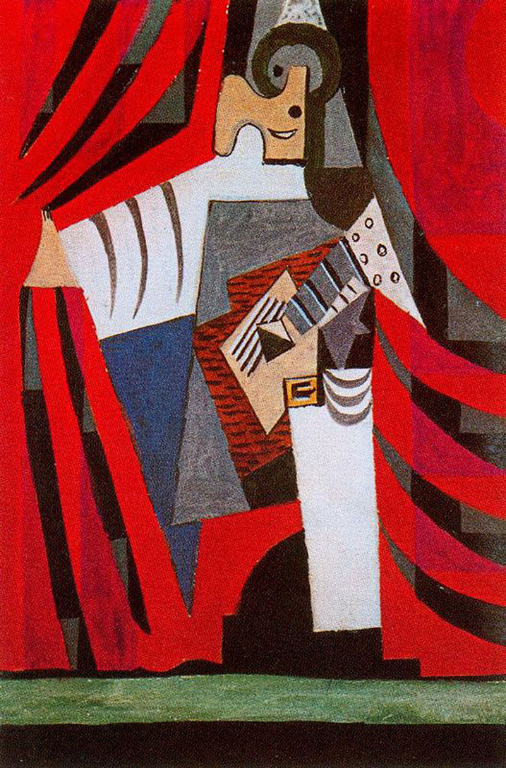 Picasso Punchinello with guitar 1920